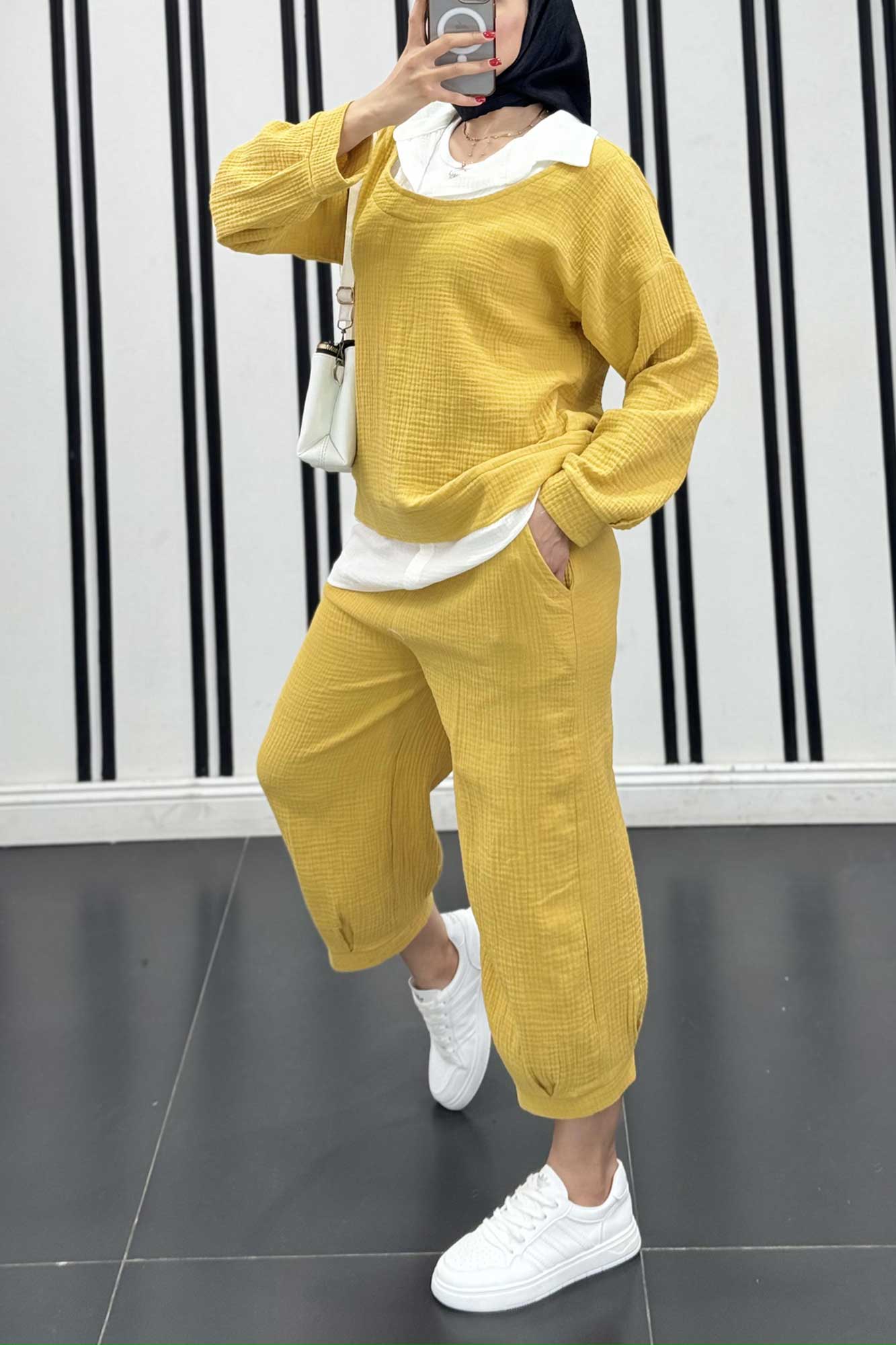 ست شومیز لنین تیکه سفید R