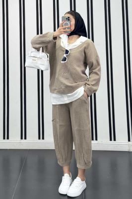 ست شومیز لنین تیکه سفید R