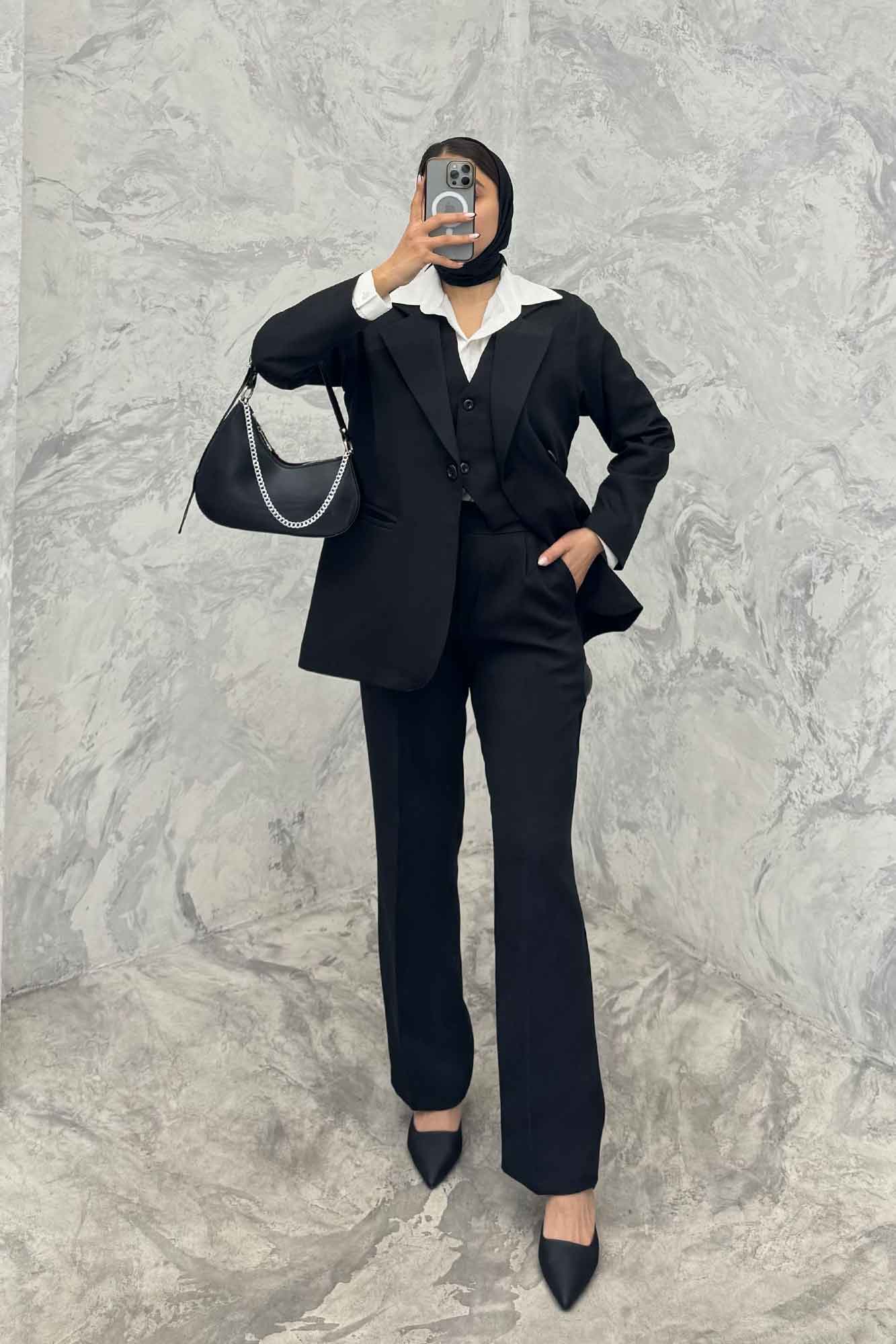 ست کت شلوار جلیقه دار مازراتیR