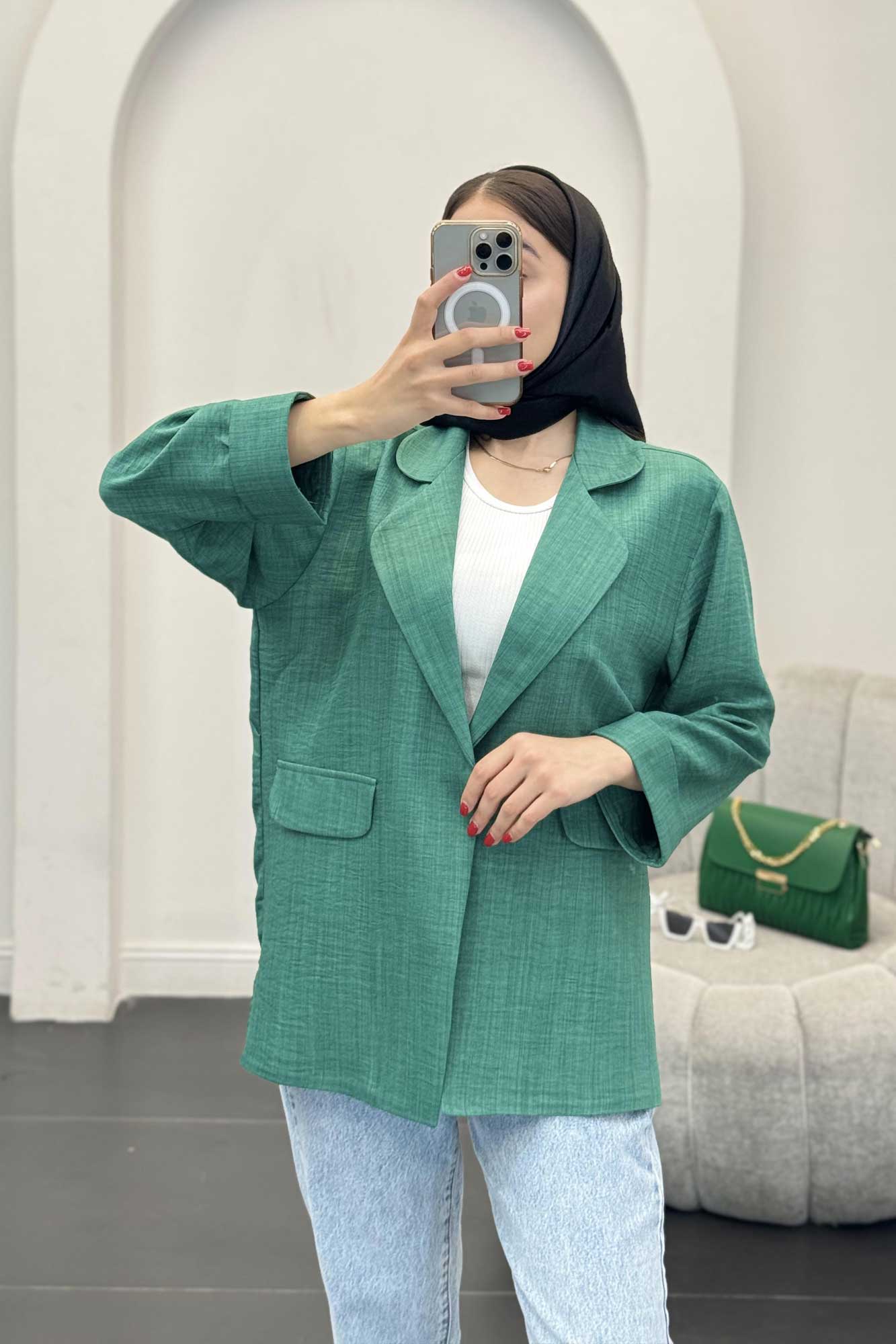 مانتو شانتون یقه ب ب