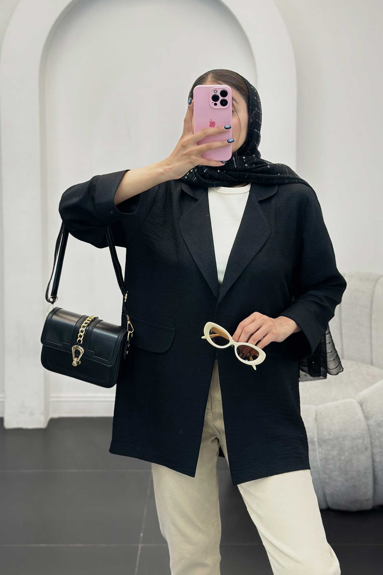 مانتو شانتون یقه ب ب