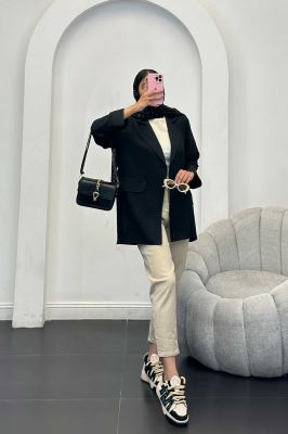 مانتو شانتون یقه ب ب