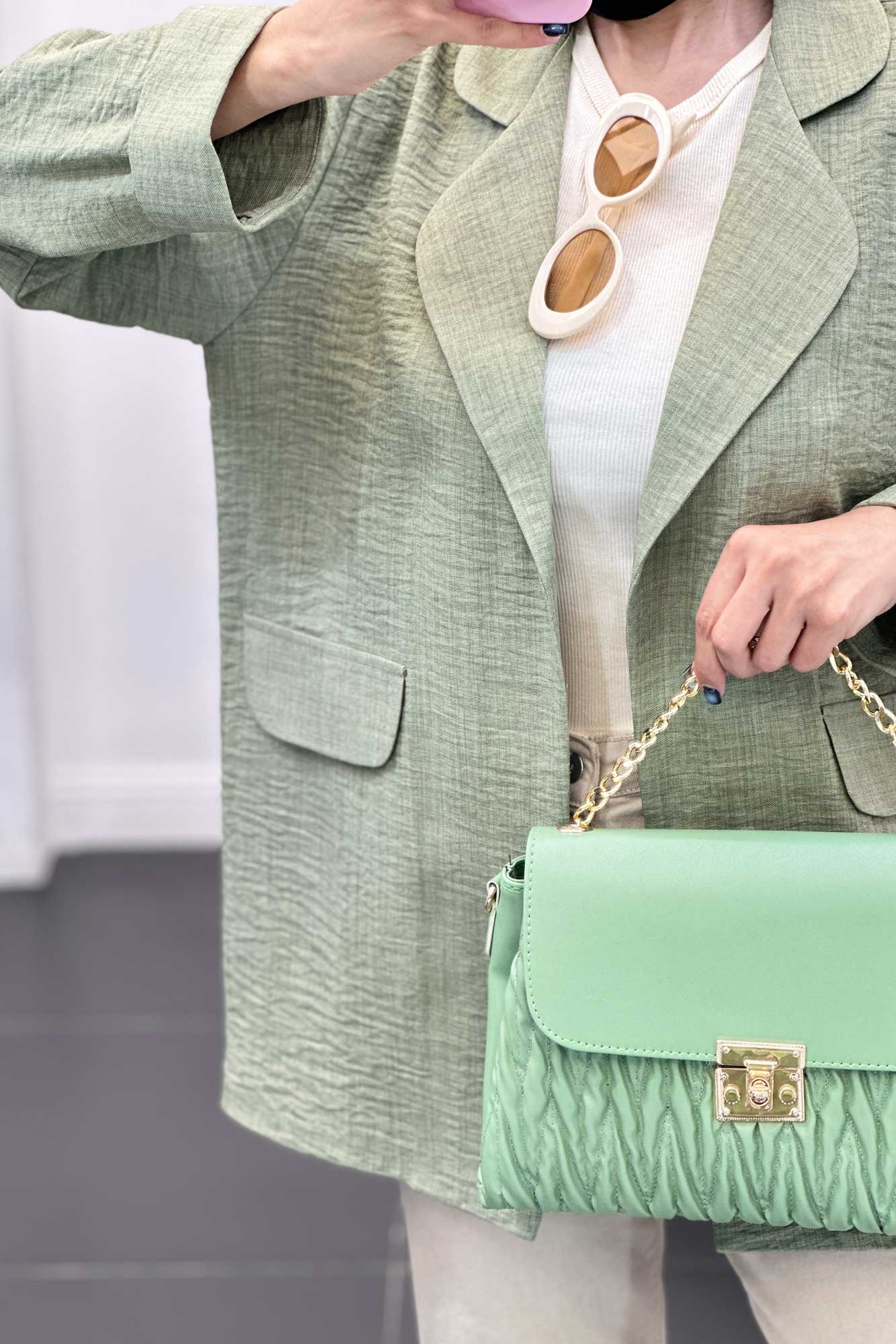 مانتو شانتون یقه ب ب