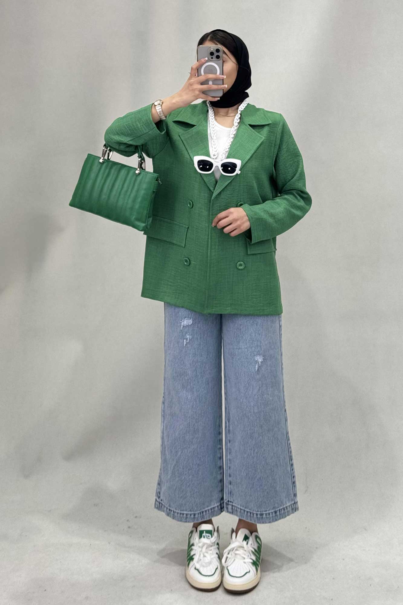 مانتو شانتون یقه انگلیسی نوا