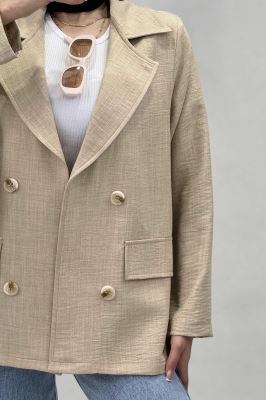 مانتو شانتون یقه انگلیسی نوا