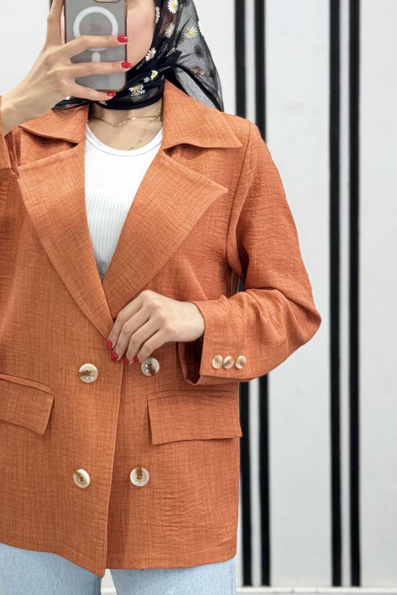 مانتو شانتون یقه انگلیسی نوا