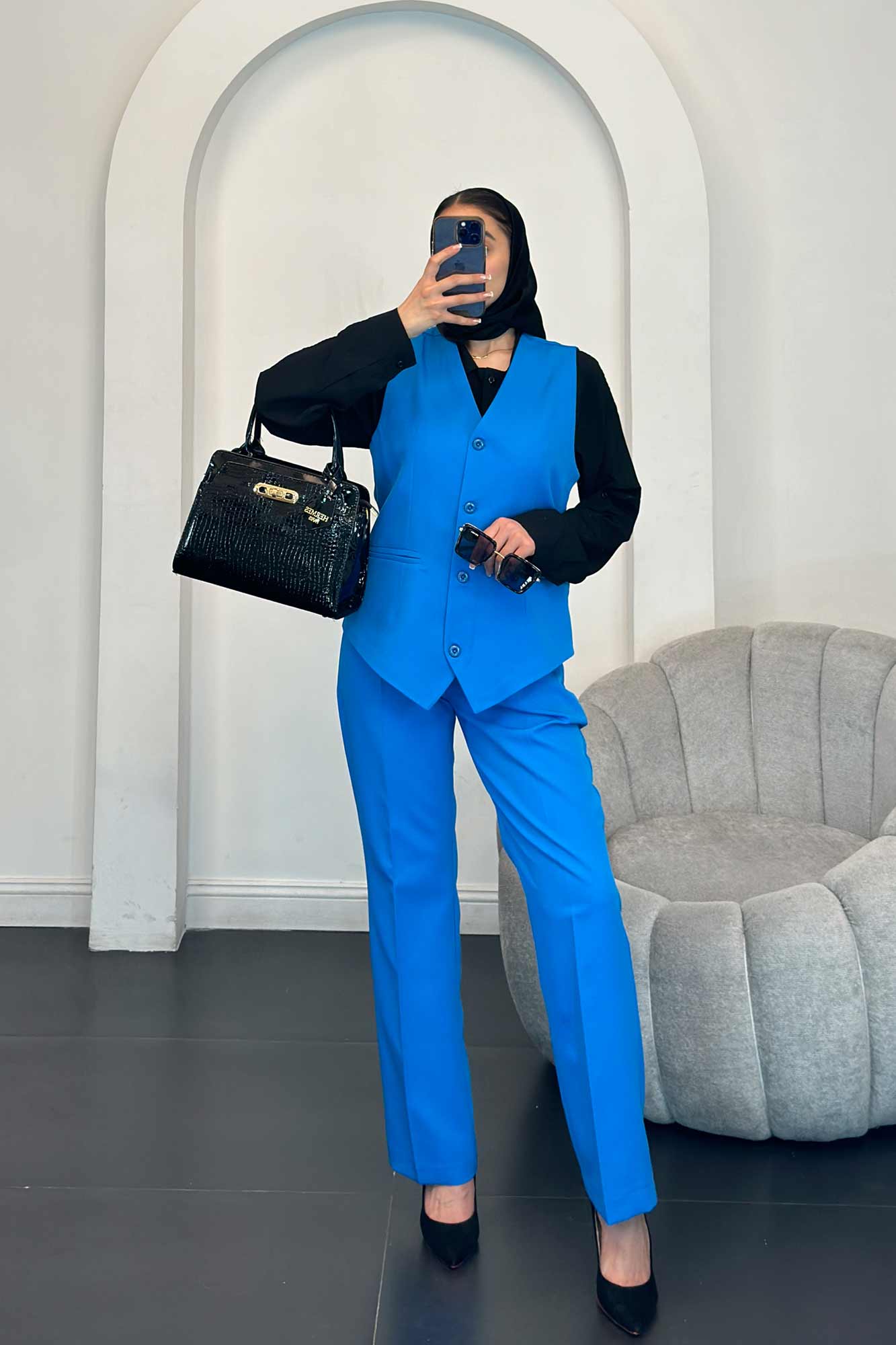 ژیله هشتی مازراتی و شلوار بگ R