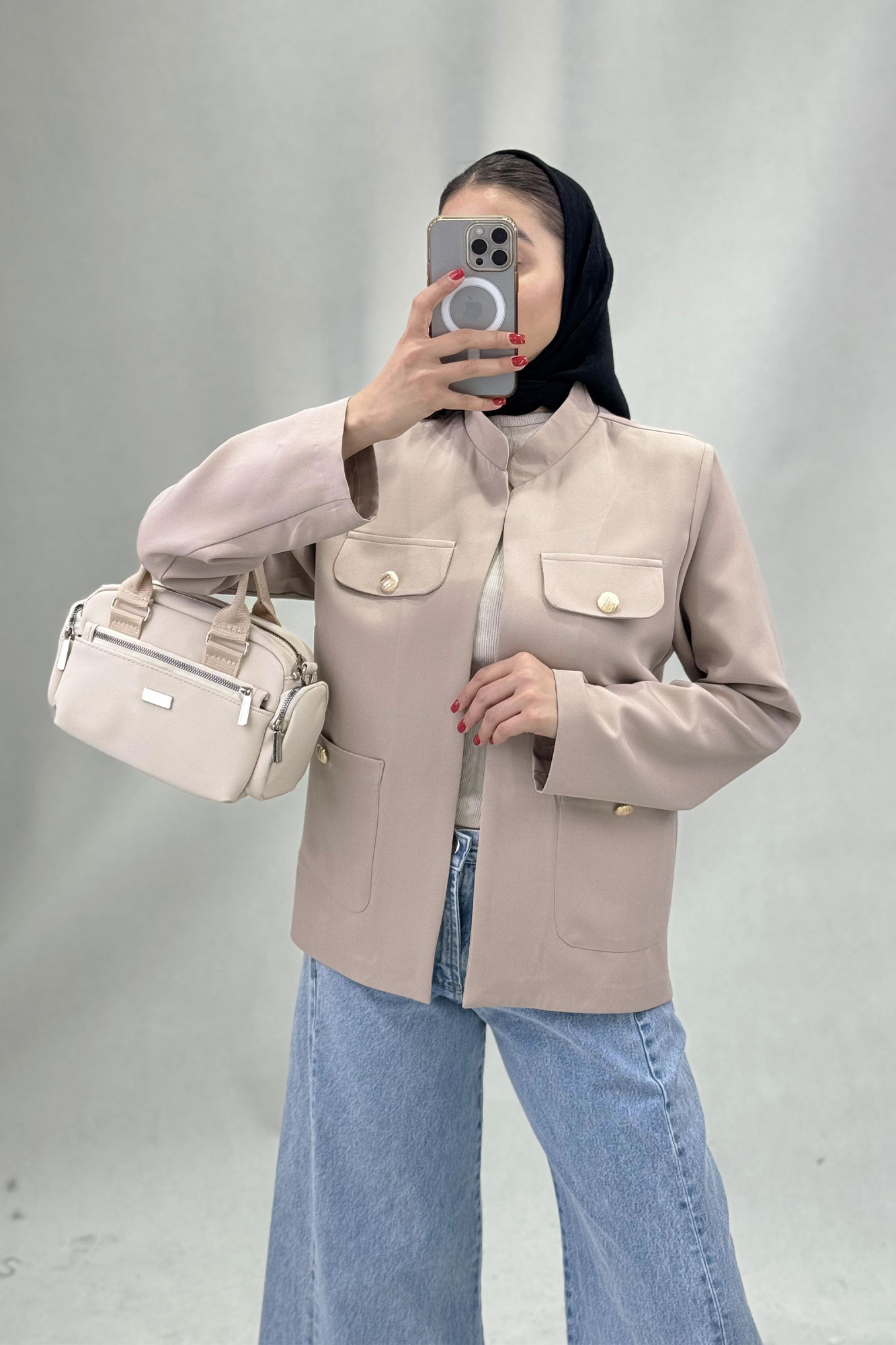 مانتو مازراتی چهار جیب یقه دیپلمات