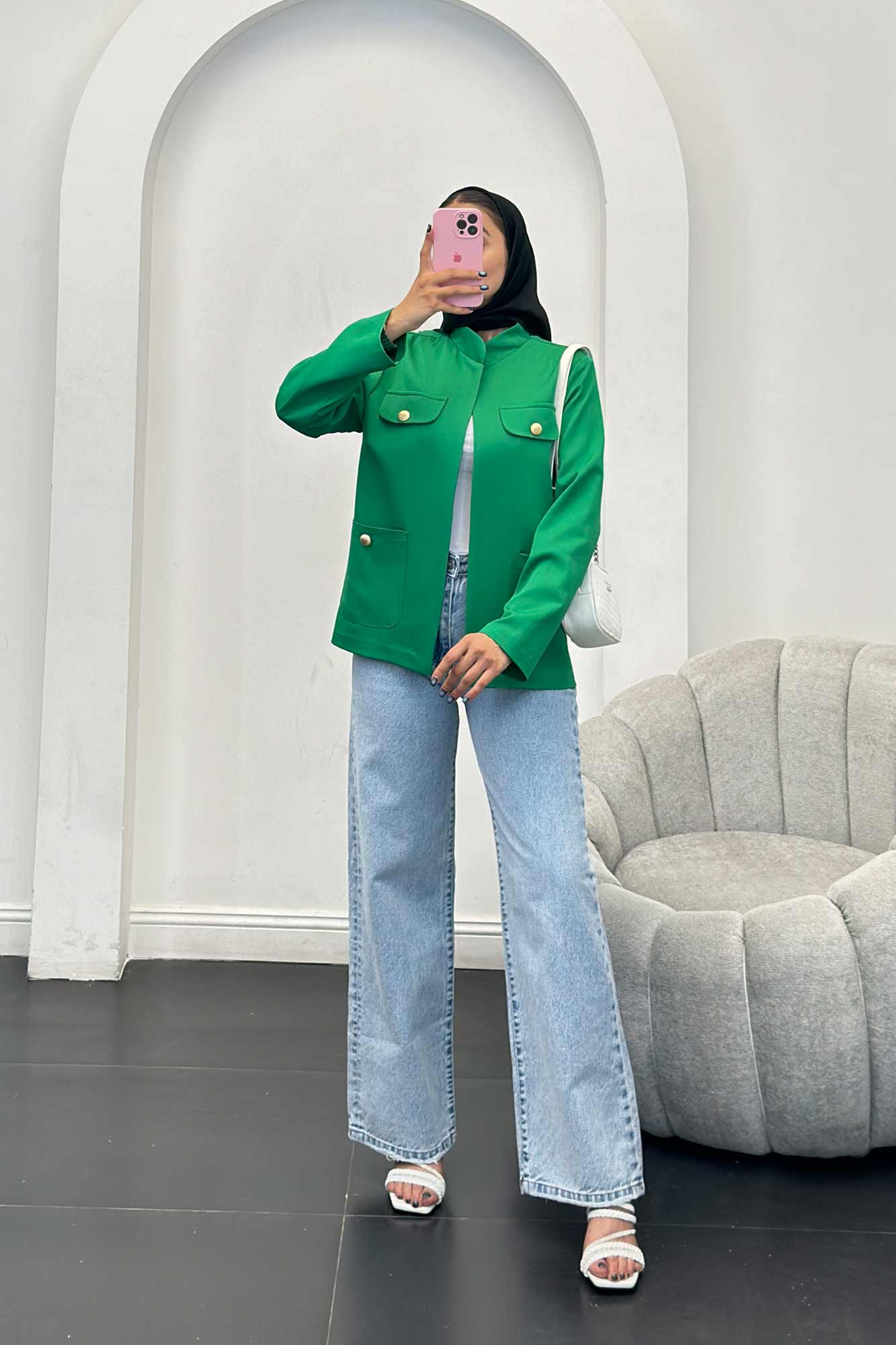 مانتو مازراتی چهار جیب یقه دیپلمات