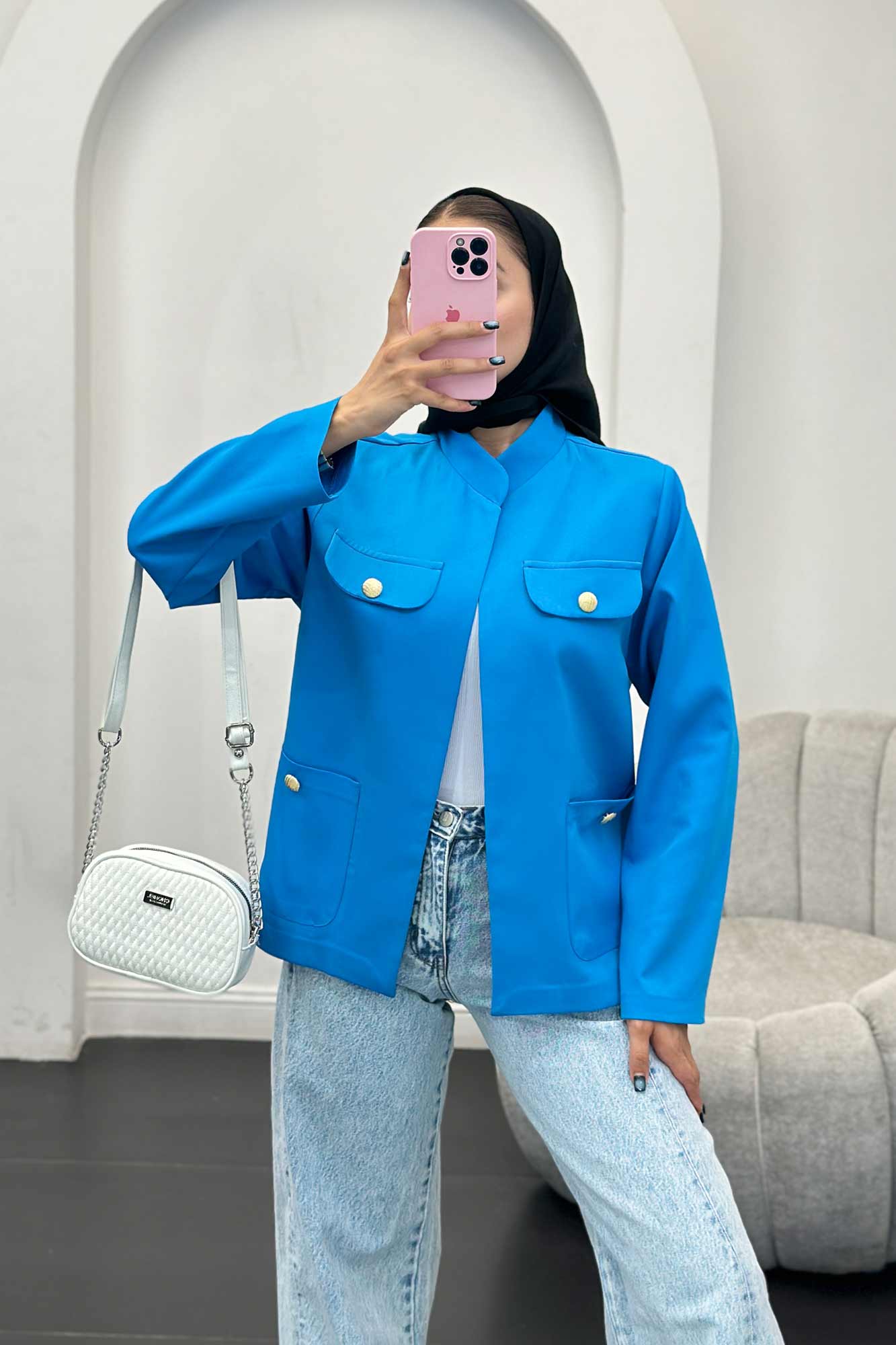 مانتو مازراتی چهار جیب یقه دیپلمات