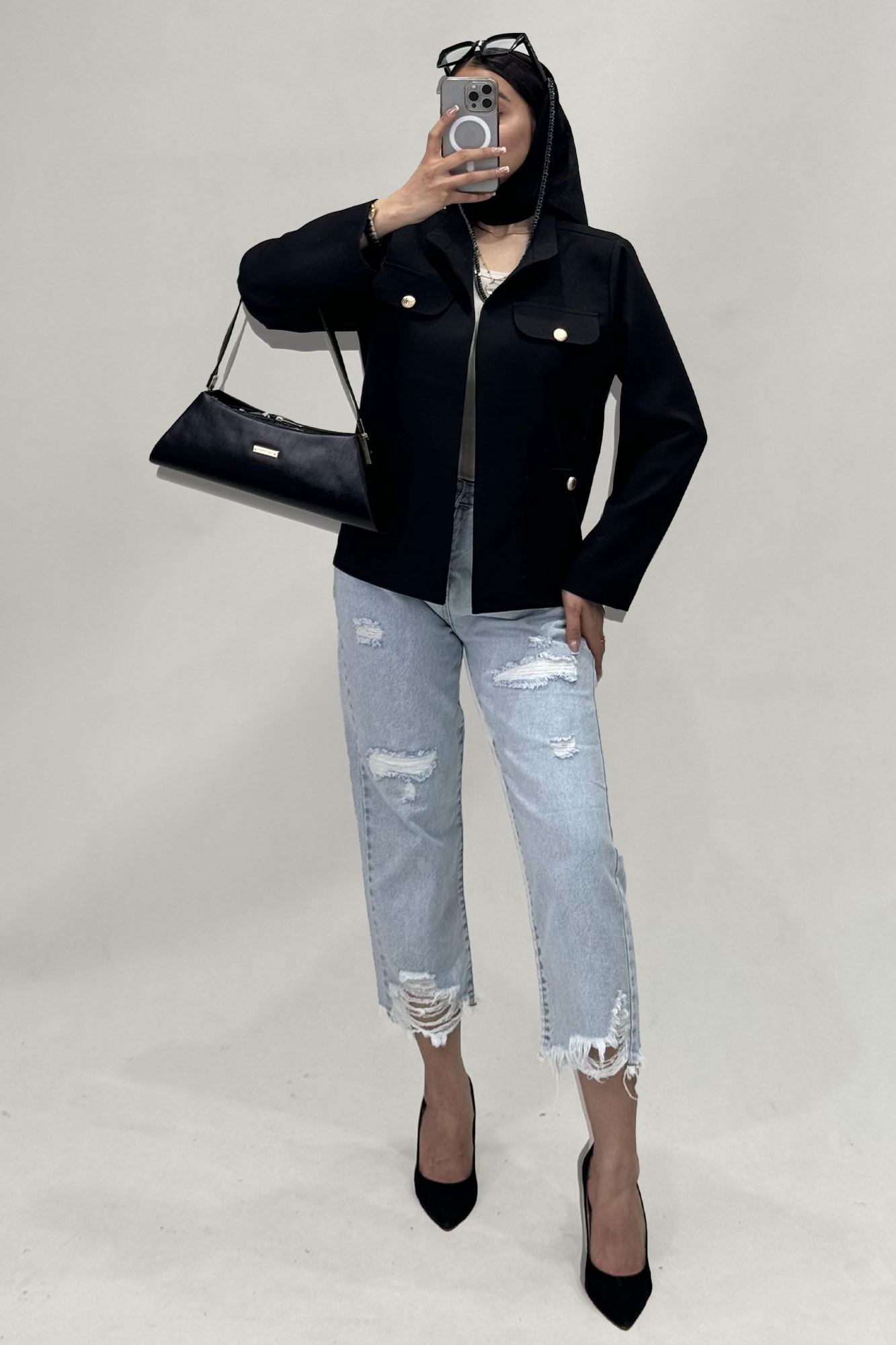 مانتو مازراتی چهار جیب یقه دیپلمات