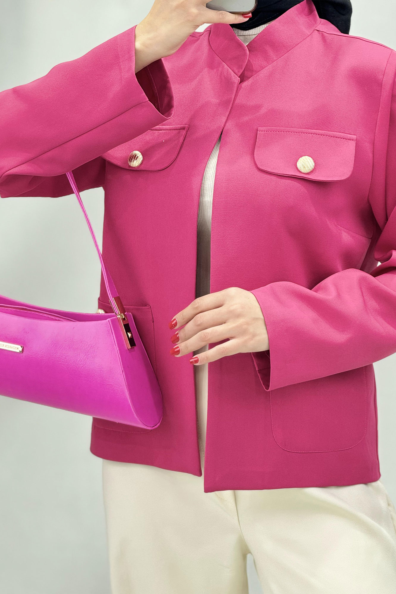 مانتو مازراتی چهار جیب یقه دیپلمات