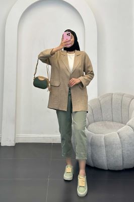 مانتو شانتون یقه ب ب