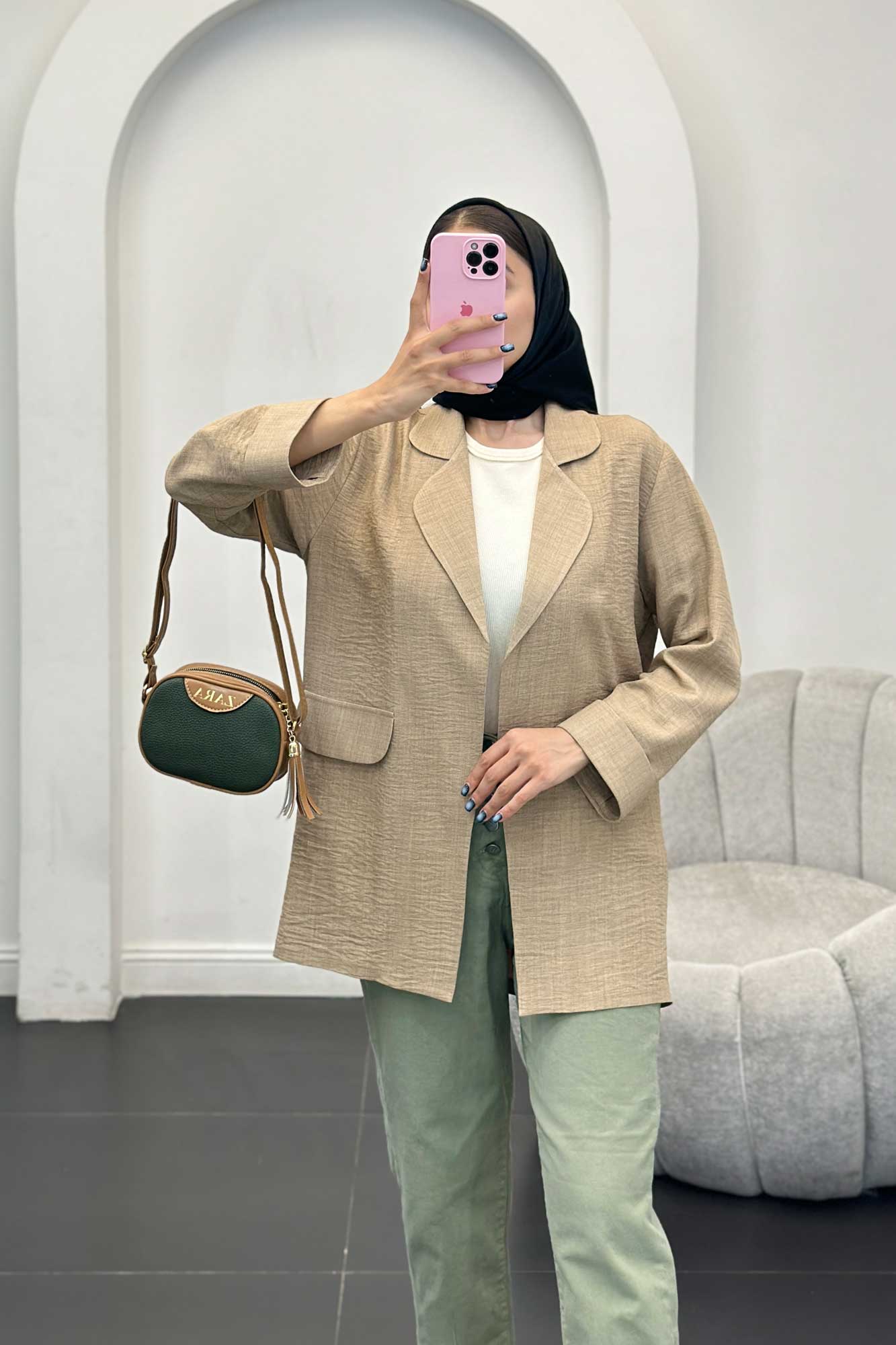 مانتو شانتون یقه ب ب