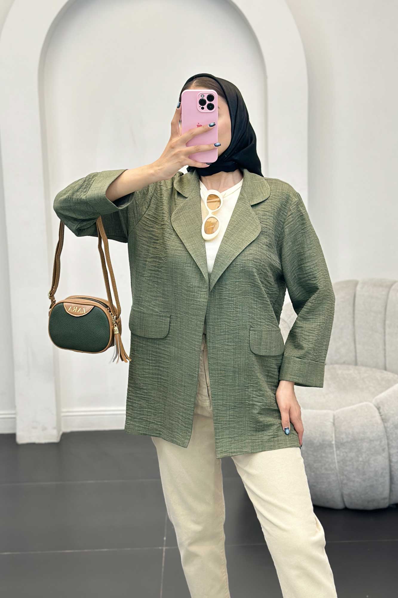 مانتو شانتون یقه ب ب