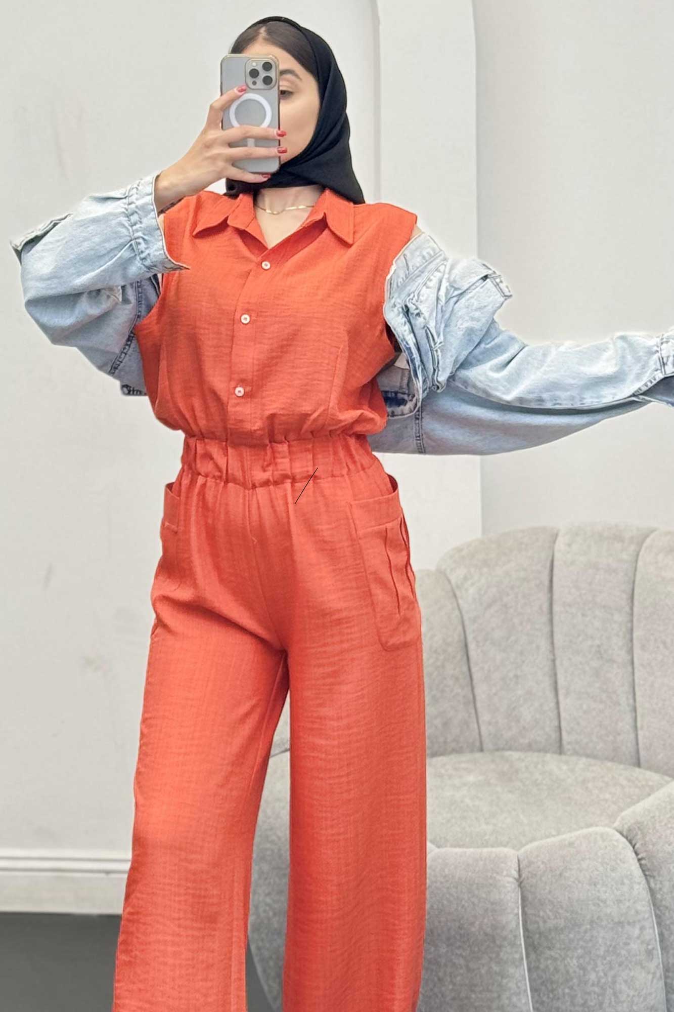 اورال شانتون کمرکش دکمه ای