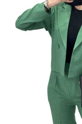 ست کت کراپ و شلوار مام شانتون R