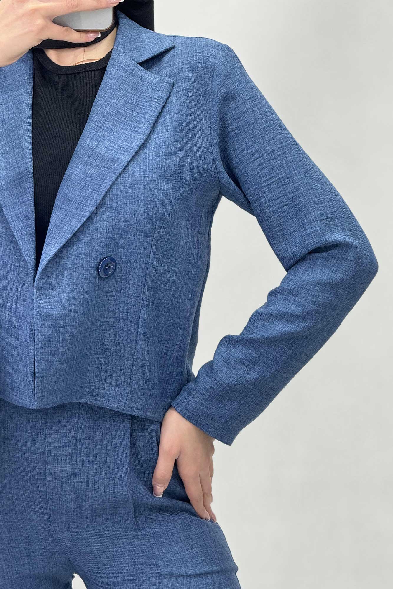 ست کت کراپ و شلوار مام شانتون R