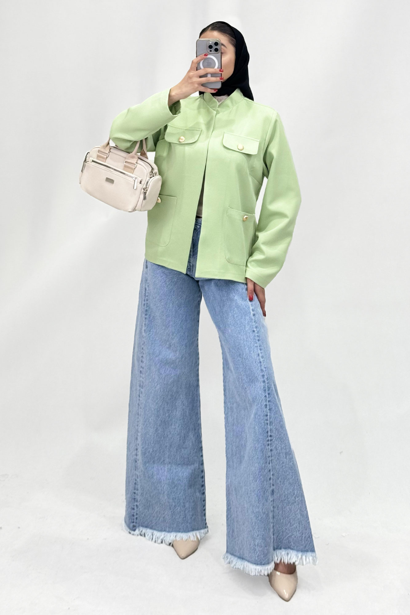 مانتو مازراتی چهار جیب یقه دیپلمات