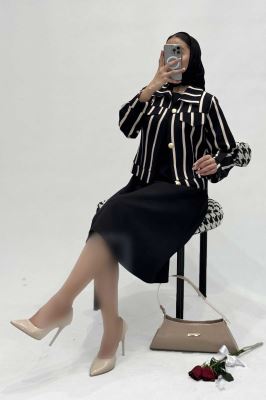 ست کت و سارافون مازراتی راه راه