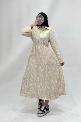 پیراهن بلند کمرکش کراش