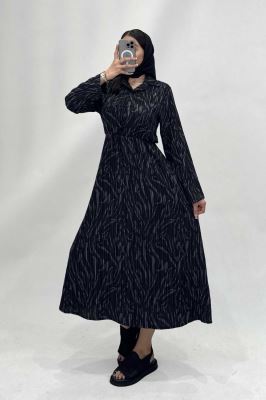 پیراهن بلند کمرکش کراش