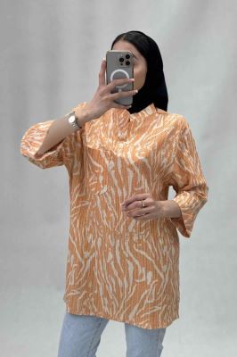 شومیز تک دکمه کراش چاپی R