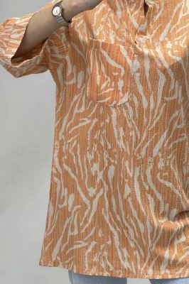 شومیز تک دکمه کراش چاپی R