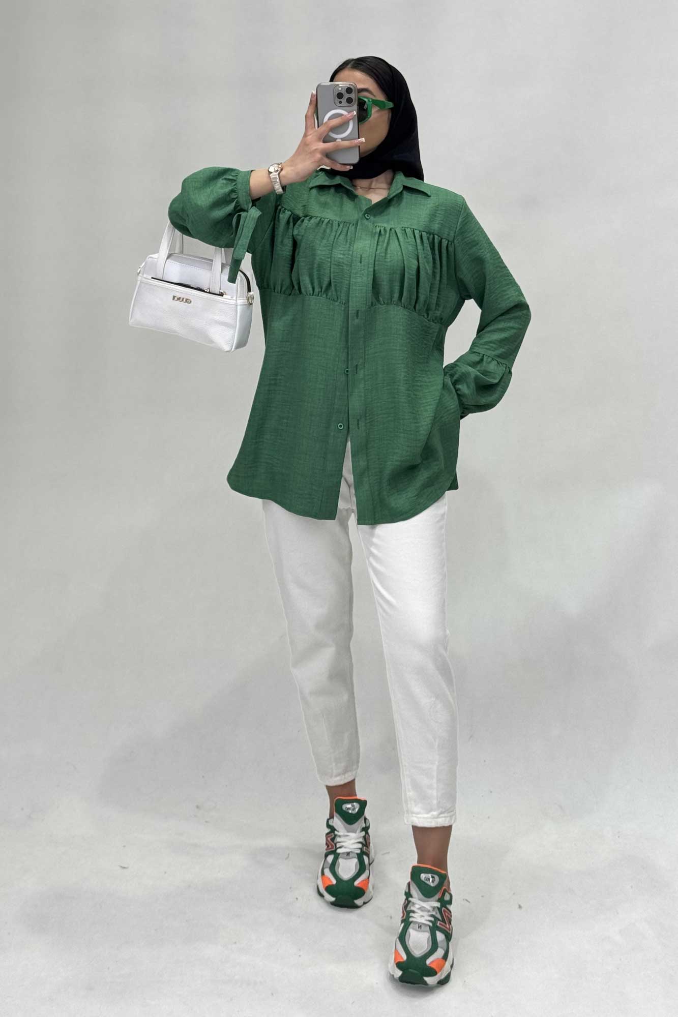 پیراهن جلوچین دار شانتون R