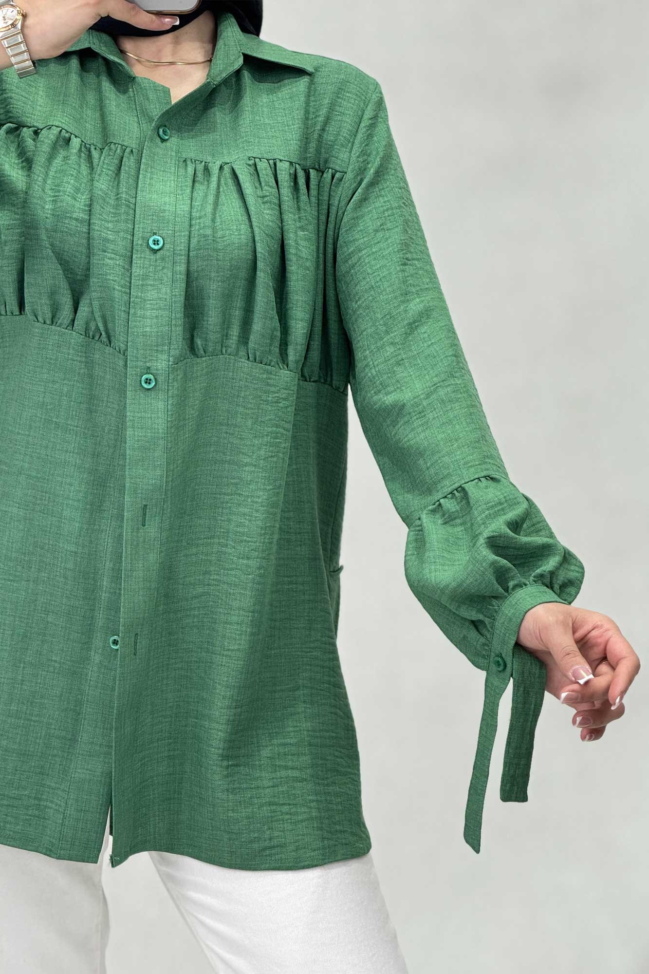 پیراهن جلوچین دار شانتون R