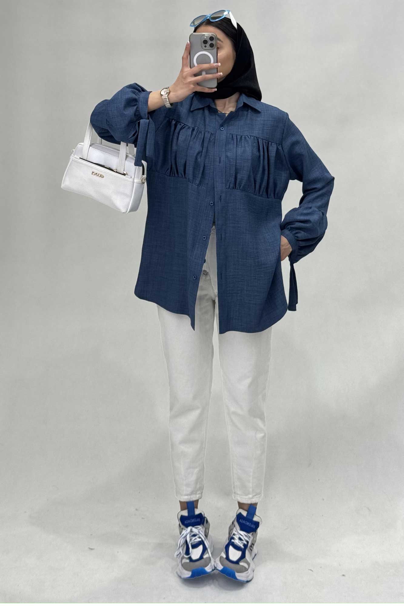 پیراهن جلوچین دار شانتون R