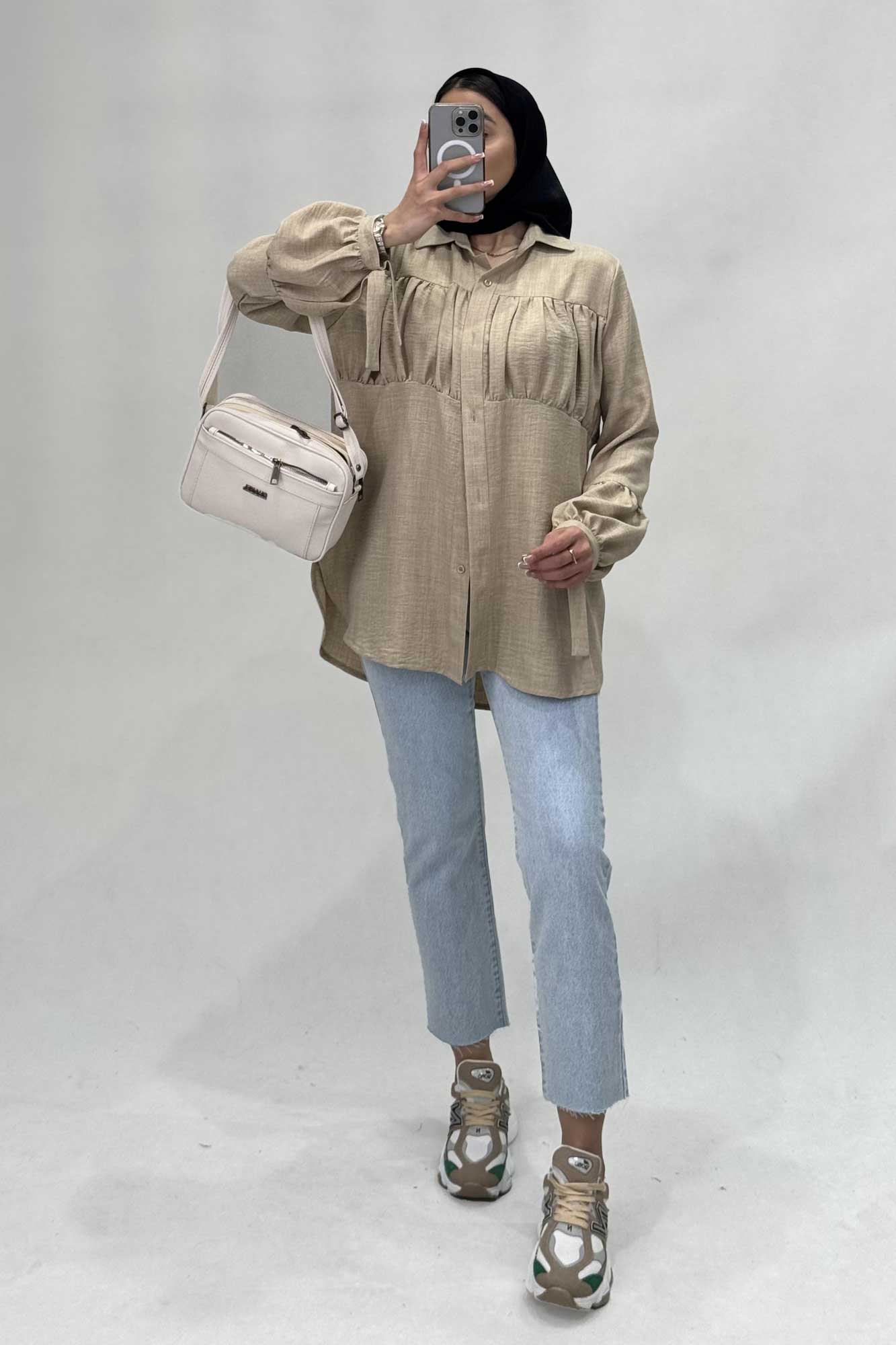 پیراهن جلوچین دار شانتون R