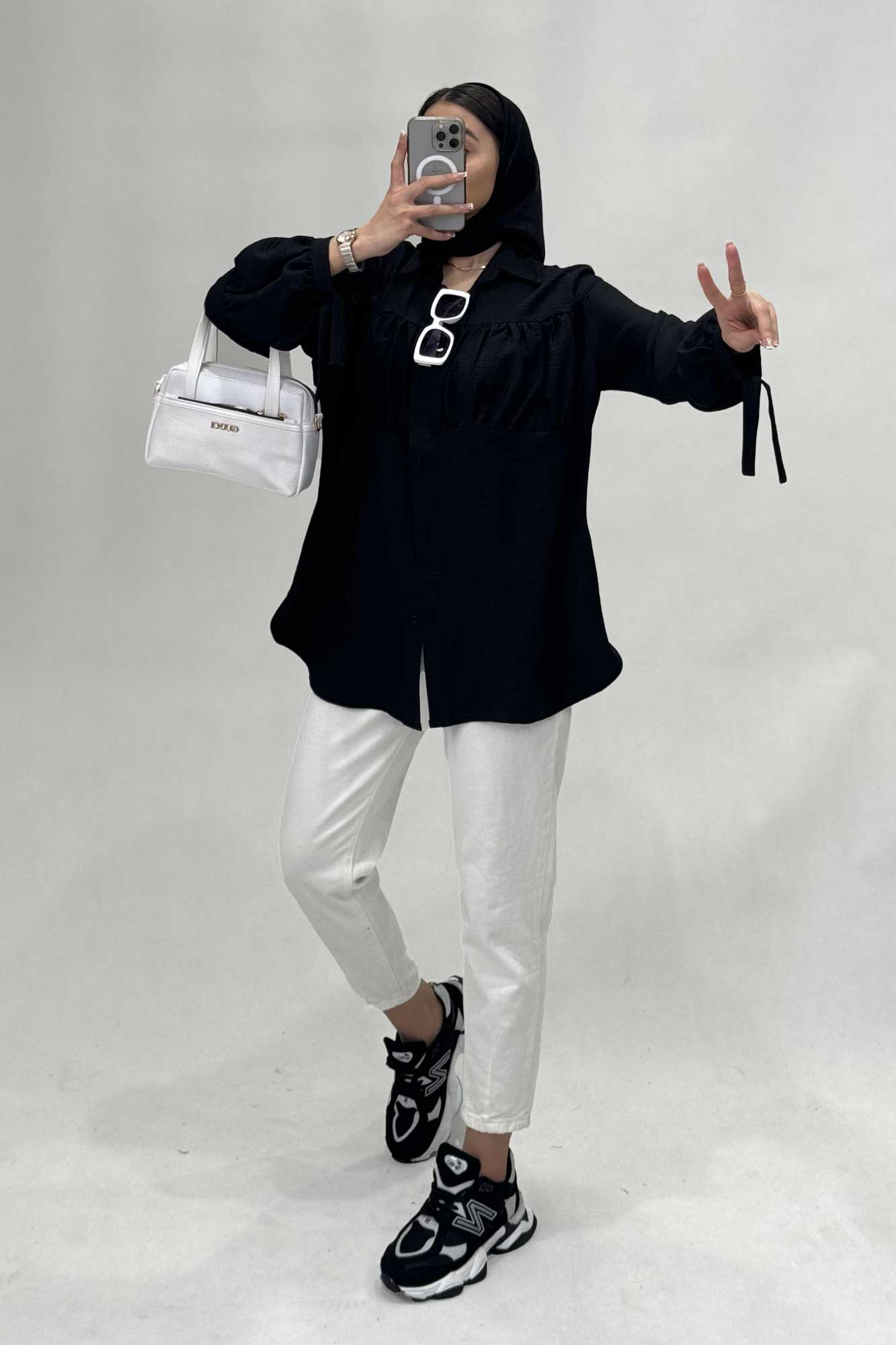 پیراهن جلوچین دار شانتون R