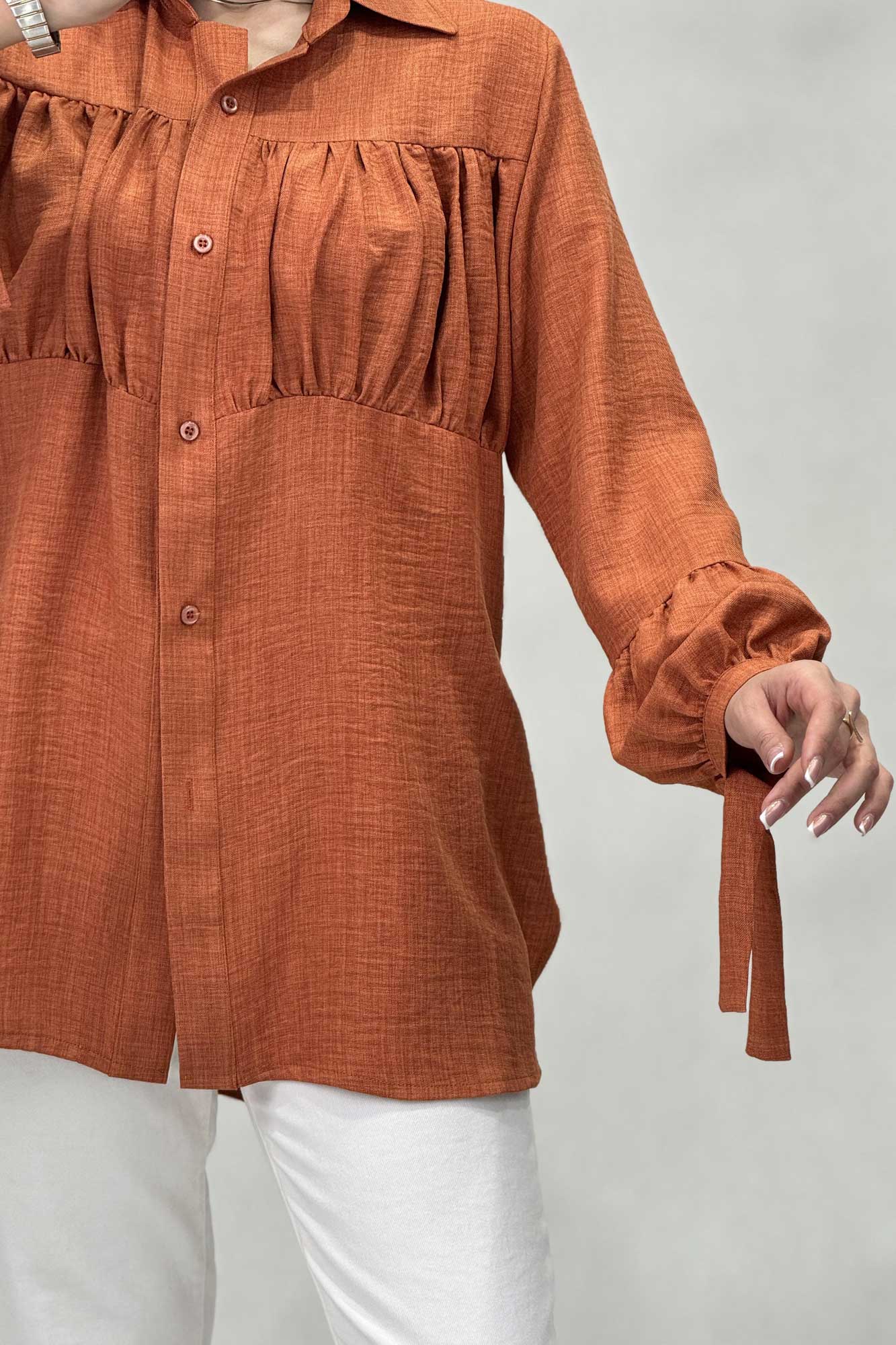 پیراهن جلوچین دار شانتون R