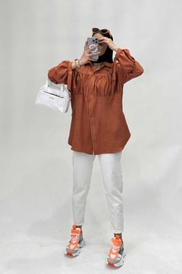 پیراهن جلوچین دار شانتون R