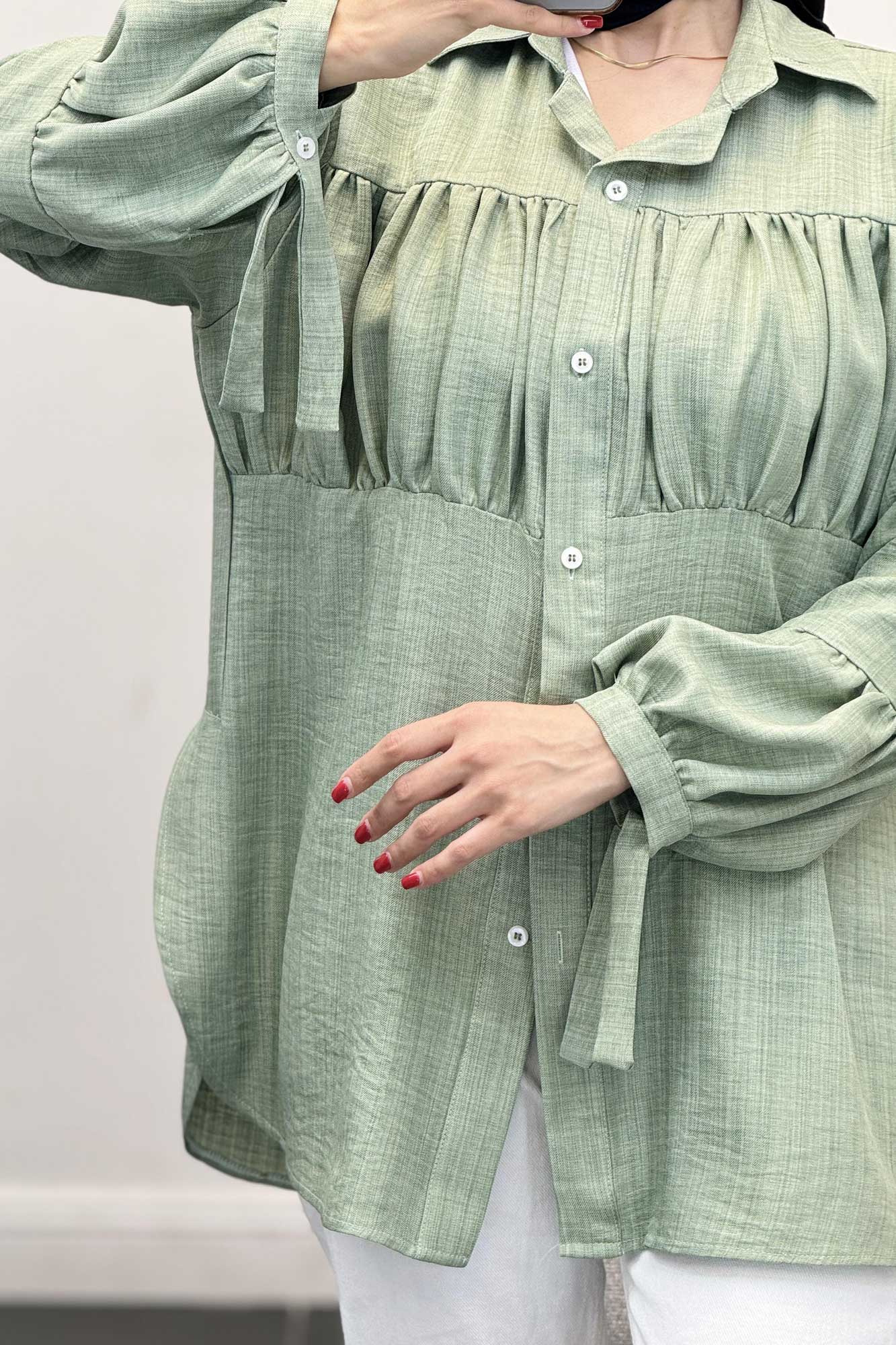 پیراهن جلوچین دار شانتون R