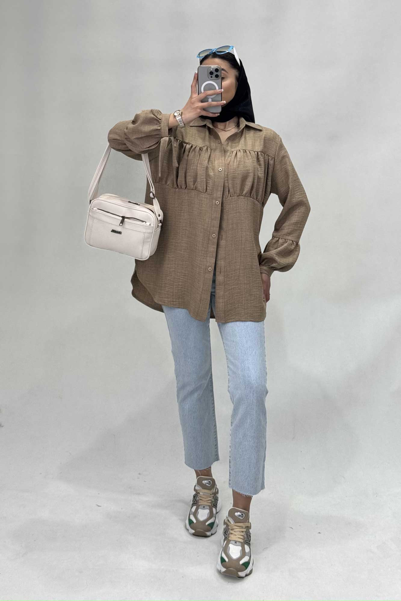 پیراهن جلوچین دار شانتون R