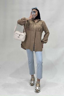 پیراهن جلوچین دار شانتون R