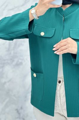 کت مازراتی راه راه لمه یقه دیپلمات