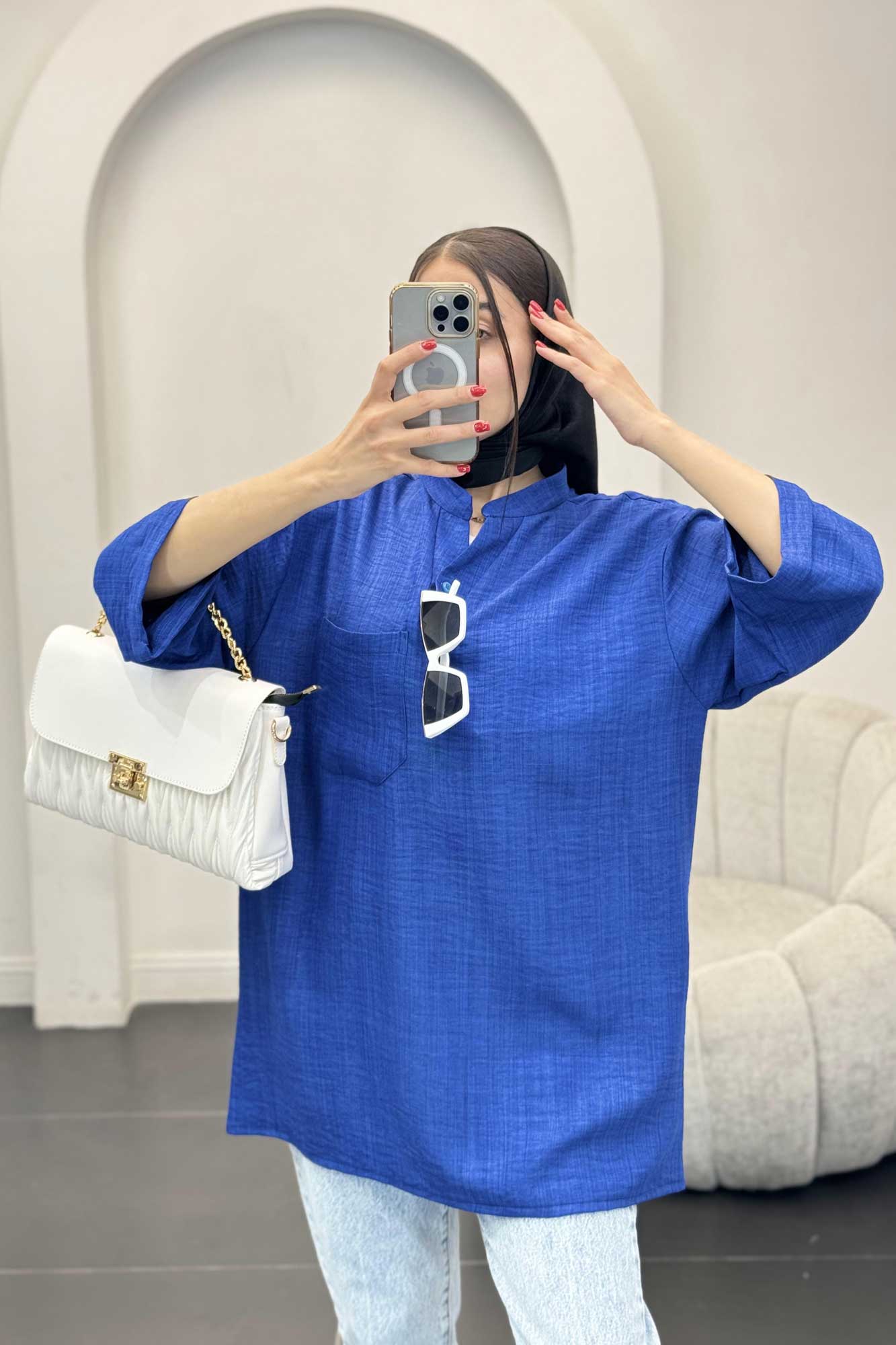 شومیز شانتون تک جیب R