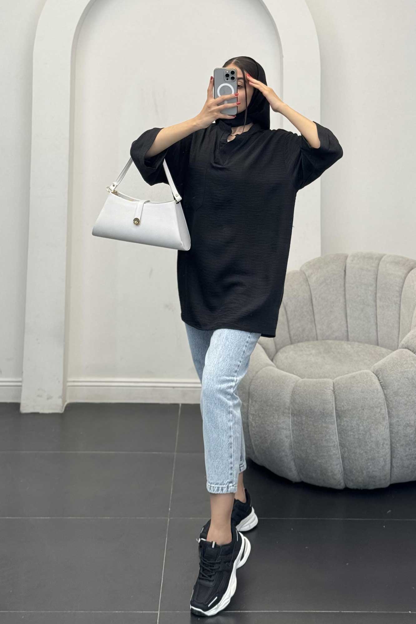 شومیز شانتون تک جیب R