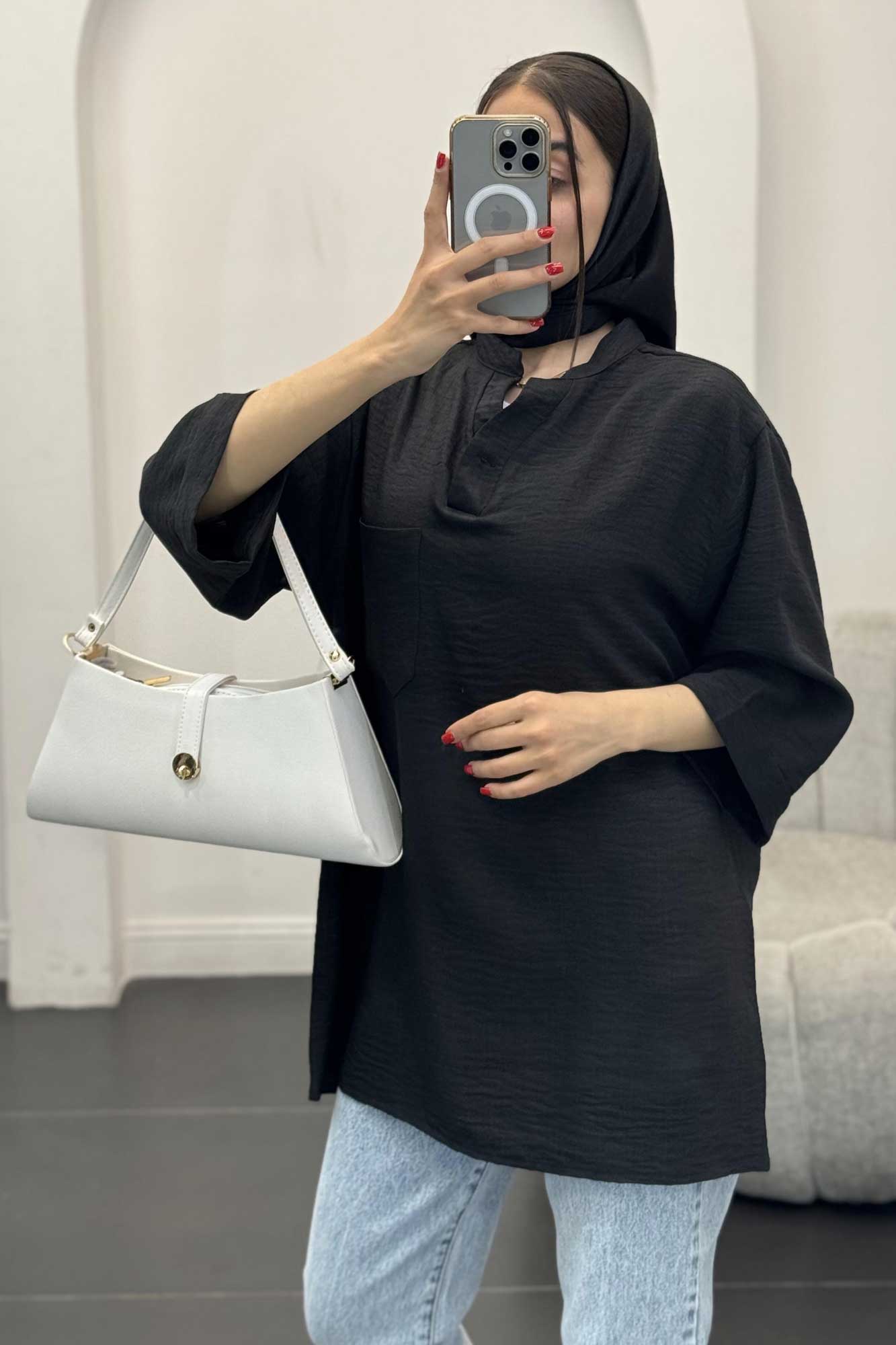 شومیز شانتون تک جیب R