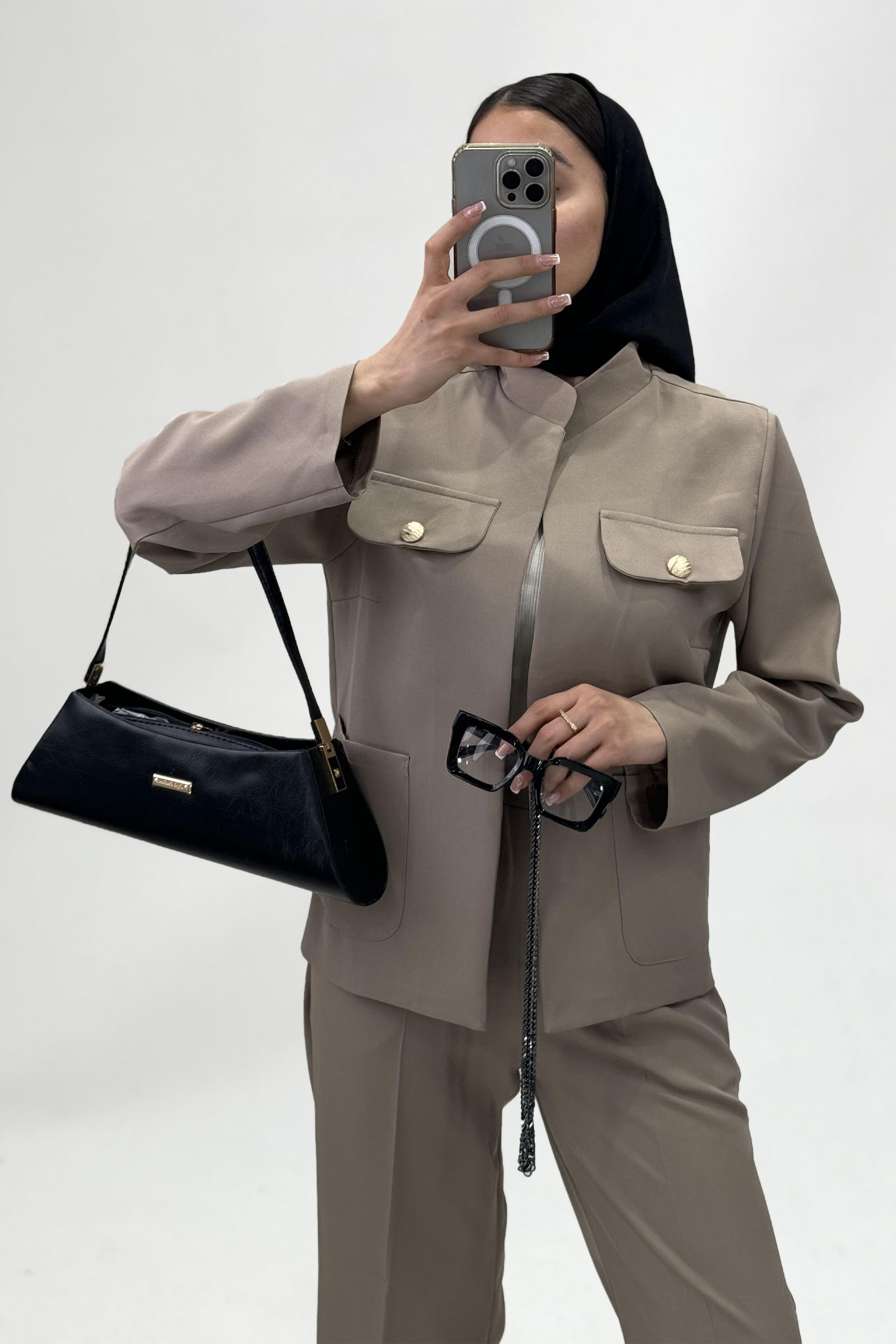 مانتو مازراتی چهار جیب یقه دیپلمات