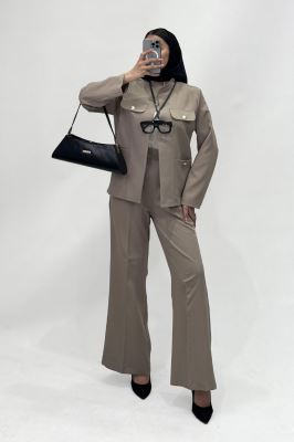 مانتو مازراتی چهار جیب یقه دیپلمات