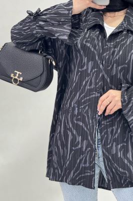 شومیز کراش چاپی آستین عروسکی