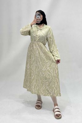 پیراهن بلند کمرکش کراش