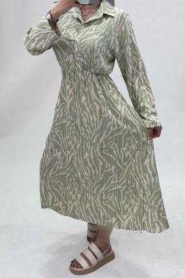 پیراهن بلند کمرکش کراش