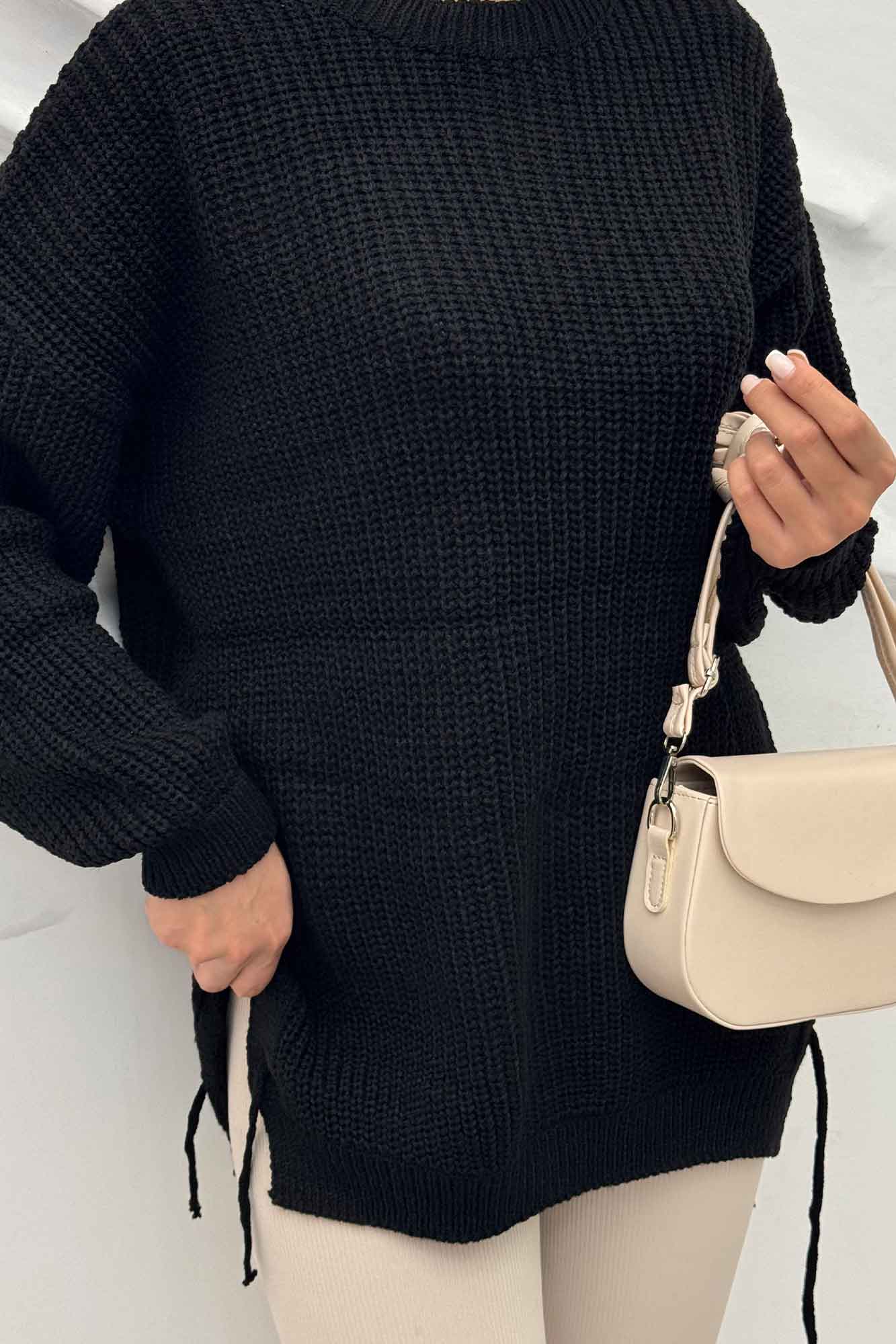 بلوز یقه گرد بغل بند