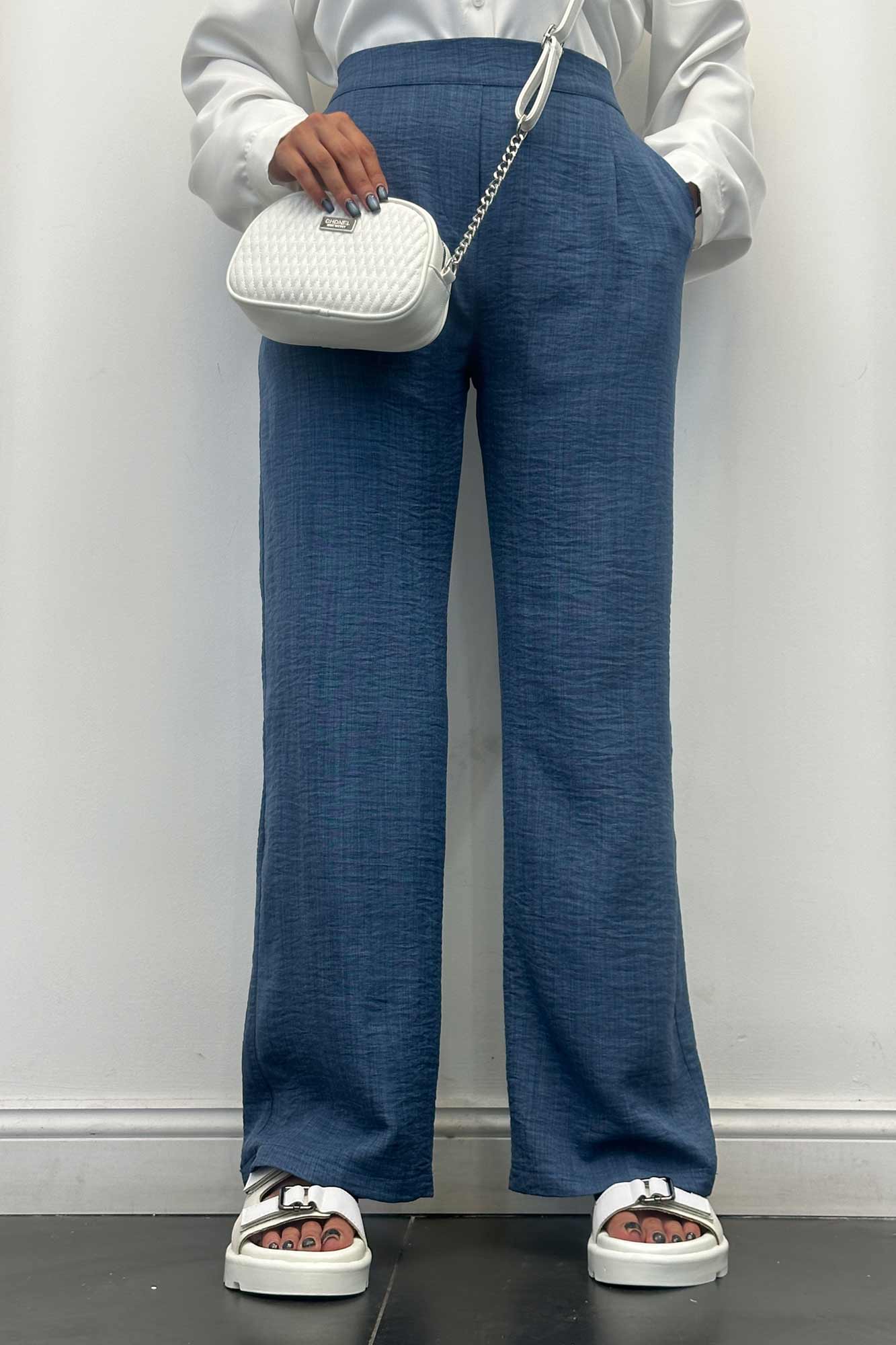 شلوار شانتون کمر کش