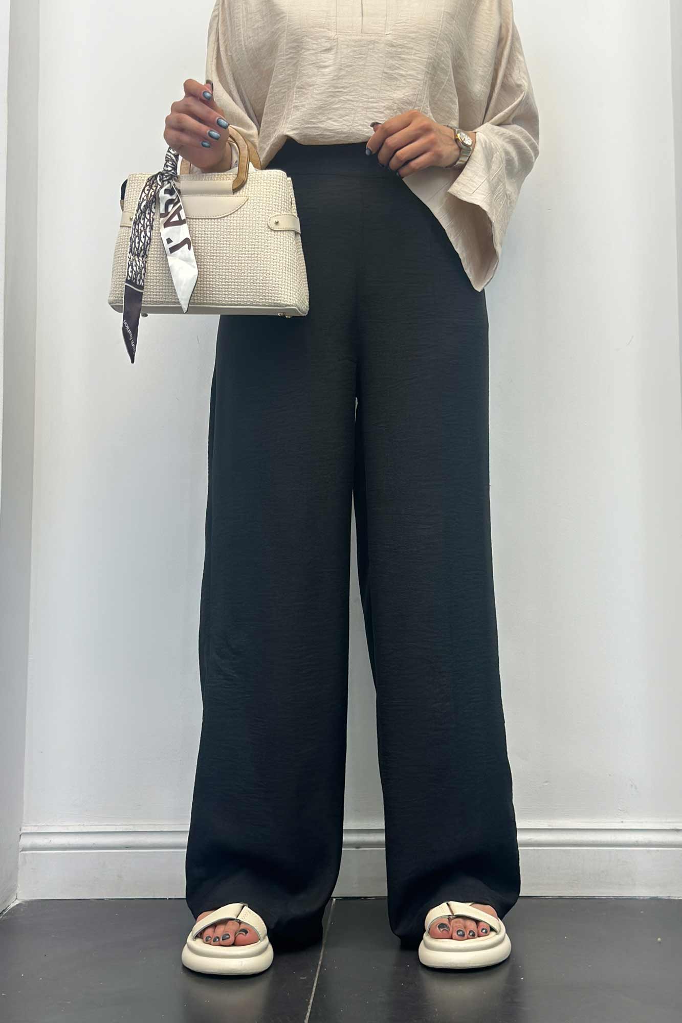 شلوار شانتون کمر کش XL